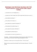 Washington state DOL Exam Questions with 100&percnt; &NewLine;Correct Answers &vert; Latest Version 2026 &vert; Expert &NewLine;Verified 