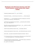 Washington state DOL Exam Questions with 100&percnt; &NewLine;Correct Answers &vert; Latest Version 2026 &vert; Expert &NewLine;Verified 