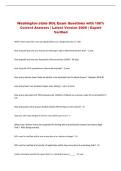 Washington state DOL Exam Questions with 100&percnt; &NewLine;Correct Answers &vert; Latest Version 2026 &vert; Expert &NewLine;Verified 