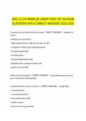 WGU C214 FINANCIAL MGMT PASS THE OA EXAM QUESTIONS WITH CORRECT ANSWERS 2025-2026