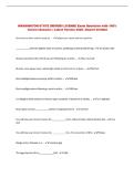 WASHINGTON STATE DRIVERS LICENSE Exam Questions with 100&percnt; &NewLine;Correct Answers &vert; Latest Version 2026 &vert; Expert Verified 