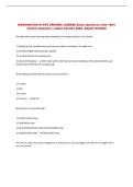 WASHINGTON STATE DRIVERS LICENSE Exam Questions with 100&percnt; &NewLine;Correct Answers &vert; Latest Version 2026 &vert; Expert Verified 