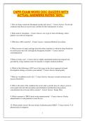 CNPR EXAM WORD DOC QUIZZES WITH ACTUAL ANSWERS RATED 100&percnt; &period;