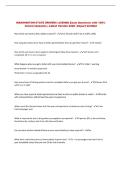 WASHINGTON STATE DRIVERS LICENSE Exam Questions with 100&percnt; &NewLine;Correct Answers &vert; Latest Version 2026 &vert; Expert Verified 
