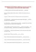 WASHINGTON STATE DRIVERS LICENSE Exam Questions with 100&percnt; &NewLine;Correct Answers &vert; Latest Version 2026 &vert; Expert Verified 