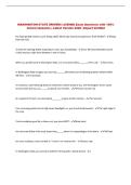WASHINGTON STATE DRIVERS LICENSE Exam Questions with 100&percnt; &NewLine;Correct Answers &vert; Latest Version 2026 &vert; Expert Verified 