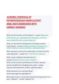 NUR 2063 &sol; NUR2063&colon; Essentials of Pathophysiology Exam 2 &lpar;Latest 2026 &sol; 2027&rpar; Rasmussen&NewLine;