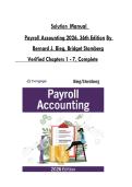 Solution Manual for Payroll Accounting 2026&comma; 36th Edition by Bernard J&period; Bieg &lpar;Cases Answers Included&rpar;2026