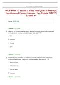 WGU D315 V2 Section 2 Study Plan Quiz &lpar;2ndAttempt&rpar; Questions and Correct Answers &vert; New Update 2026&sol;27 &vert; Graded A&plus;