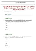 WGU D315 V2 Section 1 Study Plan Quiz - 2nd Attempt Review Questions and Correct Answers &vert; New Update 2026&sol;27 &vert; Graded A&plus;