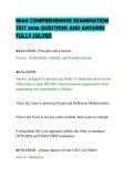 M100 COMPREHENSIVE EXAMINATION &NewLine;TEST 2026 QUESTIONS AND ANSWERS &NewLine;FULLY SOLVED