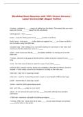 WOODSHOP  Exam Questions with 100&percnt; Correct Answers &vert; Latest Version 2026 &vert; Expert Verified 