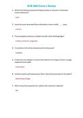 NUR 2063 &sol; NUR2063 Exam 1&colon; Essentials of Pathophysiology Exam 1 Review &lpar;Latest 2026&sol;2027&rpar; Rasmussen 