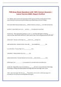YVR Avop  Exam Questions with 100&percnt; Correct Answers &vert; Latest Version 2026 &vert; Expert Verified 