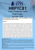 HRPYC81 Assignment 4 Project 5 &lpar;RESEARCH PROPOSAL&rpar; 2026 - DISTINCTION GUARANTEED - The Psychology of Conspiracy Beliefs 