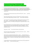 Funeral Directing-FSE2930 Test Questions with Complete Answers&period;