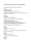 NUR 283 PRACTICE QUESTIONS AND ANSWERS