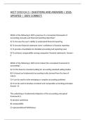 ACCT 3310 CH 2 &vert; QUESTIONS AND ANSWERS &vert; 2026 UPDATED &vert; 100&percnt; CORRECT&period;