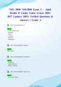 NSG 3800&sol; NSG3800 Exam 3 &ndash; Adult Health II Guide&vert; Galen &lpar;Latest 2026&sol; 2027 Update&rpar; 100&percnt; Verified Questions & Answers &vert; Grade A