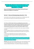 NSG 6006 PRE-SPECIALTY EVALUATION EXAM &vert; Latest Update Verified Answers &vert; South University &vert; Pass Guaranteed - A&plus; Graded&NewLine;&NewLine;