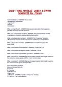 QUIZ 1 - BIOL 1002 LAB - LABS 1 & 2 WITH COMPLETE SOLUTIONS