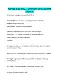 AVIT 325 BLOCK 3 EXAM QUESTIONS WITH ACCURATE ANSWERS
