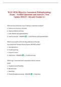 WGU D236 Objective Assessment Pathophysiology Exam &ndash; Verified Questions and Answers &vert; New Update 2026&sol;27 &vert; Already Graded A&plus;