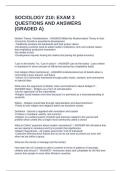 SOCIOLOGY 210&colon; EXAM 3 QUESTIONS AND ANSWERS &lpar;GRADED A&rpar;