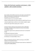 Periop 101 Final Exam&vert; questions and answers &vert; 2026 updated &vert; with complete solutions&period;