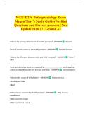WGU D236 Pathophysiology Exam Megan&sol;Shay&rsquo;s Study Guides Verified Questions and Correct Answers &vert; New Update 2026&sol;27 &vert; Graded A&plus;