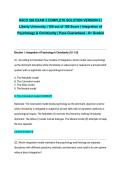 HSCO 506 EXAM 3 COMPLETE SOLUTION VERSION II &vert; Liberty University &vert; 100 out of 100 Score &vert; Integration of Psychology & Christianity &vert; Pass Guaranteed - A&plus; Graded&NewLine;&NewLine;