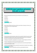 NURS 212 Exam 1 2026&sol;2027 Nursing Course &ndash; Questions and Answers A&plus; Study Guide