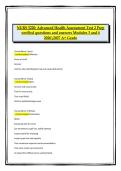 NURS 5220 Advanced Health Assessment Test 2 Prep Modules 3 and 4 2026&sol;2027 Graduate Nursing Course &ndash; Verified Questions and Answers A&plus; Study Guide