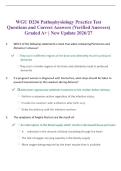 WGU D236 Pathophysiology Practice Test Questions and Correct Answers &lpar;Verified Answers&rpar; Graded A&plus; &vert; New Update 2026&sol;27 