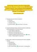 Cosmetology Instructor State Board Study Guide &NewLine;Comprehensive Resource To Help You Ace 2026-2027 Exams &NewLine;Includes Frequently Tested Questions With ELABORATED &NewLine;100&percnt; Correct COMPLETE SOLUTIONS Guaranteed Pass First &NewLine;Attempt&excl;&excl; Current Update&excl;&excl; &NewLine;Instant D