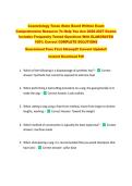 Cosmetology Texas State Board Written Exam &NewLine;Comprehensive Resource To Help You Ace 2026-2027 Exams &NewLine;Includes Frequently Tested Questions With ELABORATED &NewLine;100&percnt; Correct COMPLETE SOLUTIONS  &NewLine;Guaranteed Pass First Attempt&excl;&excl; Current Update&excl;&excl;  &NewLine;Instant Dow