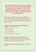 NR 570 MIDTERM EXAM &lpar;CHAMBERLAIN&rpar; NEWEST &NewLine;2026 ACTUAL EXAM TEST BANK&vert; NR570 COMMON &NewLine;DIAGNOSIS & MANAGEMENT IN ACUTE CARE &NewLine;MIDTERM EXAM REVIEW WITH 300 REAL EXAM &NewLine;QUESTIONS AND CORRECT VERIFIED ANSWERS&sol; &NewLine;ALREADY GRADED A&plus; &lpar;MOST RECENT&excl;&excl;&rpar;