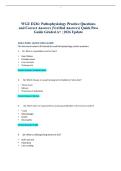 WGU D236&colon; Pathophysiology Practice Questions and Correct Answers &lpar;Verified Answers&rpar; Quick Pass Guide Graded A&plus; &vert; 2026 Update