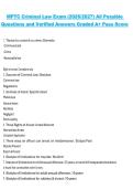 MPTC Criminal Law Exam 2026&sol;2027 All Possible Questions and Verified Answers Graded A&plus; Pass Score