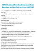 MPTC Criminal Investigations Exam Test Questions and Verified Answers 2026&sol;2027