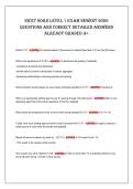 NICET SoIlS lEvEl 1 Exam NEwEST 2026&NewLine;QuESTIoNS aNd CorrECT dETaIlEd aNSwErS&NewLine;alrEady GradEd a&plus;