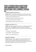 D439&colon; FOUNDATIONS QUESTIONS AND ANSWERS WITH COMPLETE SOLUTIONS 100&percnt; CORRECT RATED A&plus;