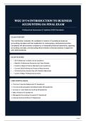 WGU D774 INTRODUCTION TO BUSINESS ACCOUNTING OA FINAL EXAM - Professional Assessment   Updated 2026 Standards