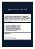 State of Nevada laws Notary Exam - Professional Assessment   Updated 2026 Standards