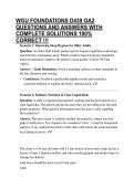 WGU FOUNDATIONS D439 OA2 QUESTIONS AND ANSWERS WITH COMPLETE SOLUTIONS 100&percnt; CORRECT &excl;&excl;&excl;
