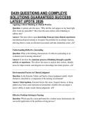  D439 QUESTIONS AND COMPLEYE SOLUTIONS GUARANTEED SUCCESS LATEST UPDTE 2026