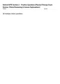 Retired NPTE Section 2 &ndash; Practice Questions &lpar;Physical Therapy Exam Review&comma; Clinical Reasoning & Answer Explanations&rpar;
