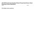 2025 NPTE Practice Exam Questions &lpar;Physical Therapy Board Review&comma; Clinical Reasoning & Answer Explanations&rpar;
