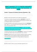 LIBERTY UNIVERSITY CLST 101 ENGLISH ASSESSMENT &vert; Complete Test Solutions Latest &vert; Pass Guaranteed - A&plus; Graded&NewLine;&NewLine;
