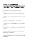 MBLEX TEST BANK 2026 &NewLine;COMPREHENSIVE QUESTIONS AND &NewLine;ACCURATE SOLUTIONS VERIFIED